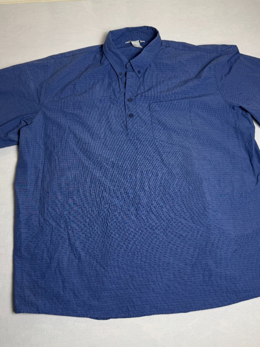 Waffle House Employee Button Work Shirt Men XXXL USA Flag  Blue